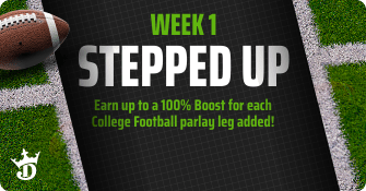 DraftKings Sportsbok Promo - Get a Stepped Up Same Game Parlay on NFL